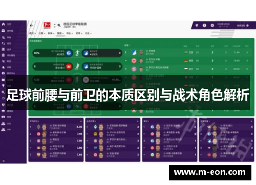 足球前腰与前卫的本质区别与战术角色解析